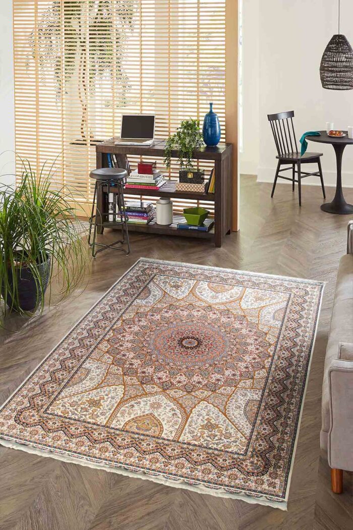 Cream Dome Design Rug