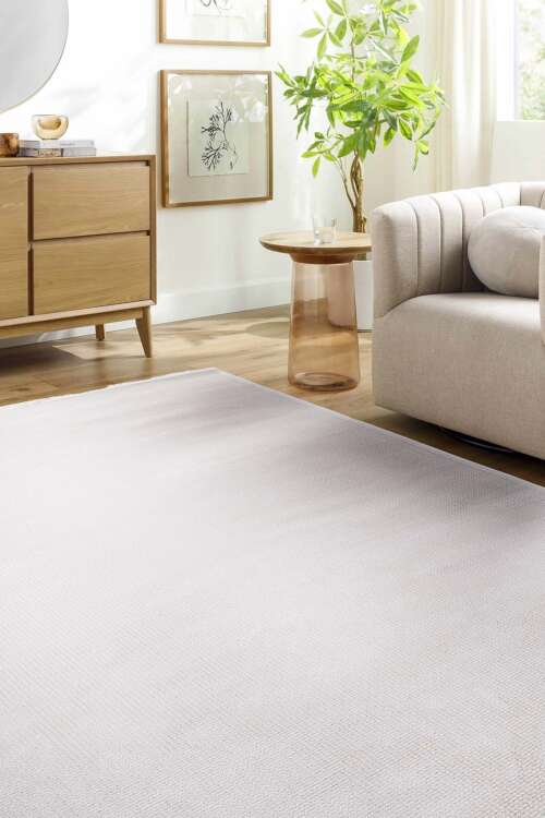 2480 - Modern Cream Rug
