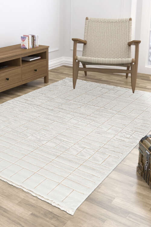 2486 - Modern Cream Rug